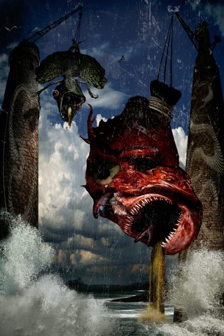 In The Odyssey, Scylla and Charybdis, two immortal and inescapable monsters who beset the narrow waters crossed by the Greek hero Odysseus.