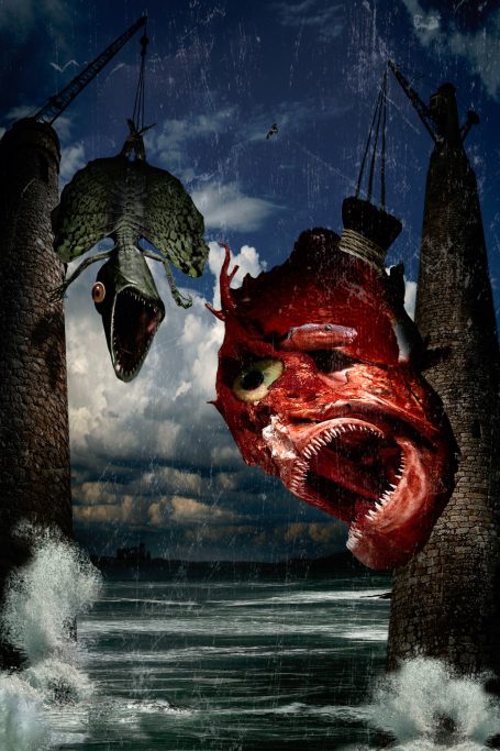 In The Odyssey, Scylla and Charybdis, two immortal and inescapable monsters who beset the narrow waters crossed by the Greek hero Odysseus.