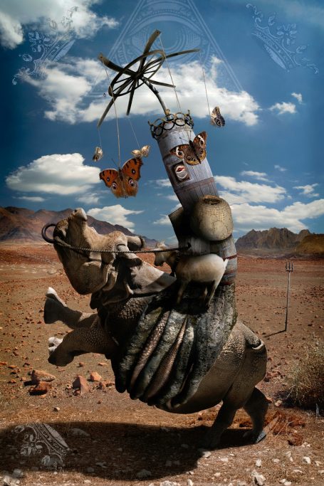 In Homer’s Odyssey, Odysseus blinds the one-eyed giant Polyphemus, son of Poseidon, to escape his cave after the Cyclops eats several crew.